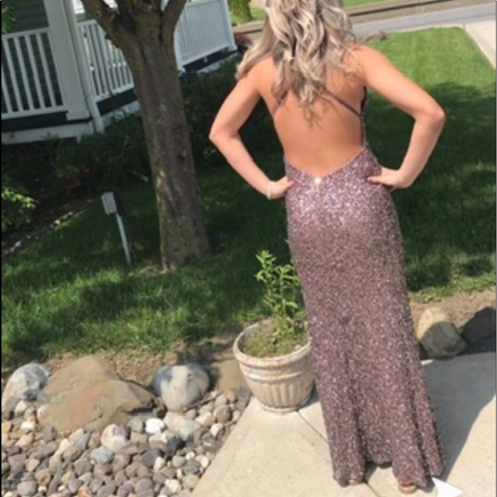 Scala Size 2 Worn Once Amethyst Color Dress - image 2